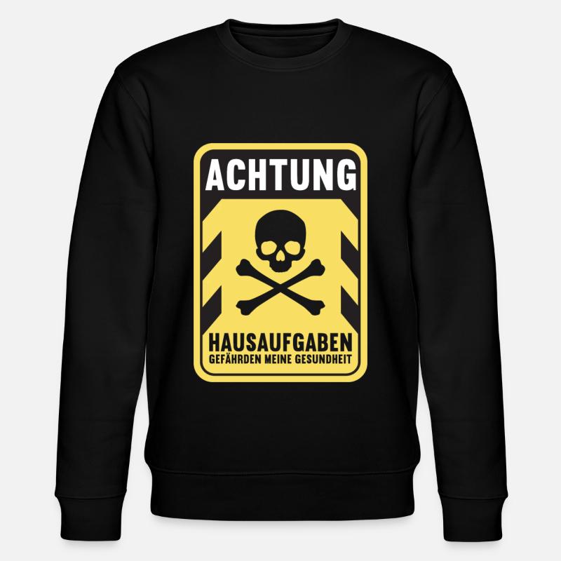 Hausaufgaben Schüler - Stanley/Stella Unisex Bio-Sweatshirt CHANGER - Schwarz