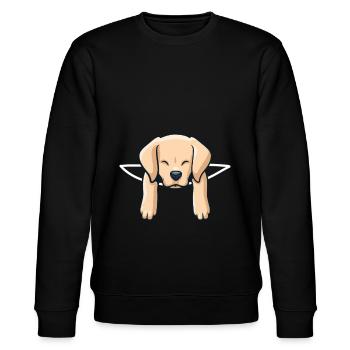 Chiens Labrador - Sweat bio CHANGER Stanley/Stella Unisexe - noir - Devant - Nik (191cm) & Marisol (170cm)