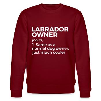 Chiens Labrador - Sweat bio CHANGER Stanley/Stella Unisexe - bordeaux - Devant - Nik (191cm) & Marisol (170cm)