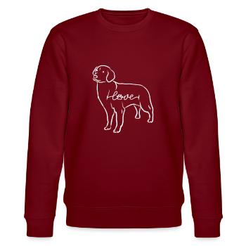 Chiens Labrador - Sweat bio CHANGER Stanley/Stella Unisexe - bordeaux - Devant - Nik (191cm) & Marisol (170cm)