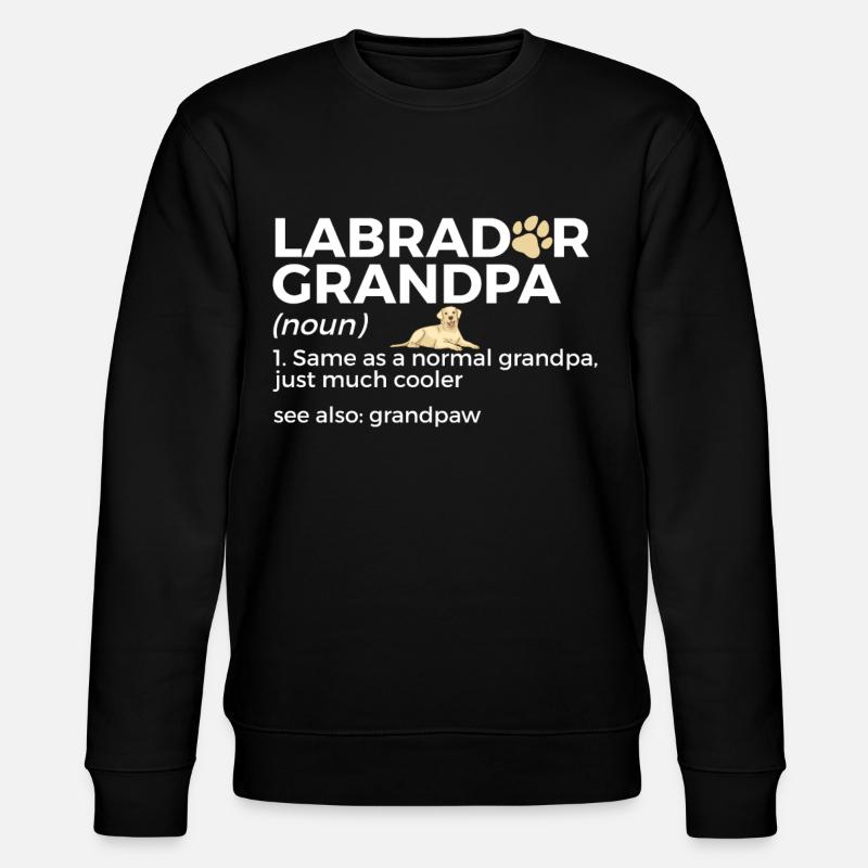 Labrador Dogs - Stanley/Stella CHANGER Unisex Organic Sweatshirt - black