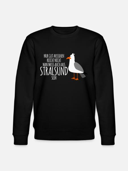 Stralsund lustiger Witz Stralsunder - Stanley/Stella Unisex Bio-Sweatshirt CHANGER - Schwarz