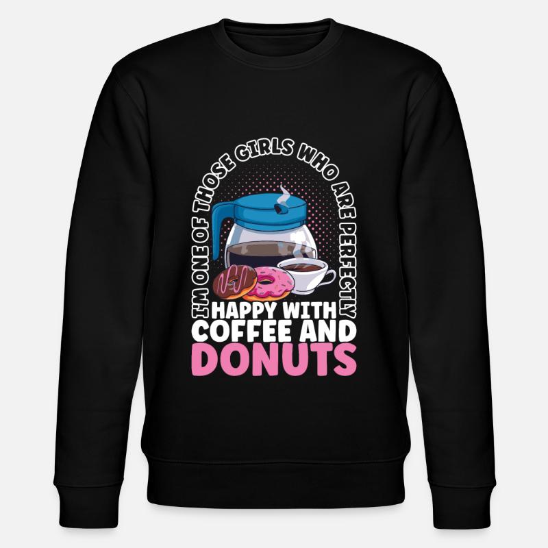 Coffee Donuts - Stanley/Stella CHANGER Unisex Organic Sweatshirt - black