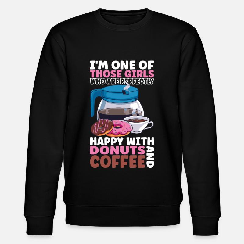 Beignets au café - Sweat bio CHANGER Stanley/Stella Unisexe - noir