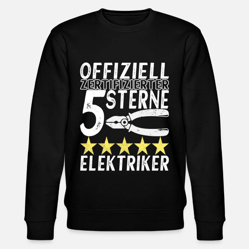Electrician Electronics Technician - Stanley/Stella CHANGER Unisex Organic Sweatshirt - black