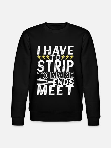 Electrician Electronics Technician - Stanley/Stella CHANGER Unisex Organic Sweatshirt - black