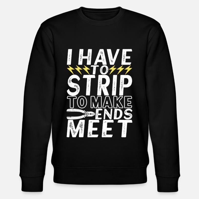 Electrician Electronics Technician - Stanley/Stella CHANGER Unisex Organic Sweatshirt - black