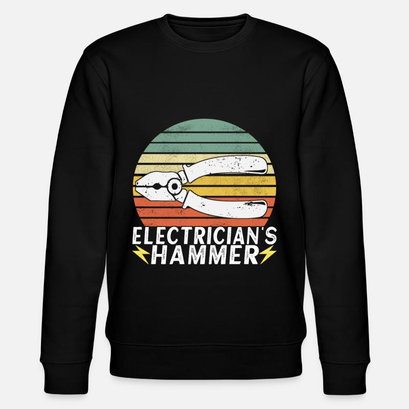 Electrician Electronics Technician - Stanley/Stella CHANGER Unisex Organic Sweatshirt - black