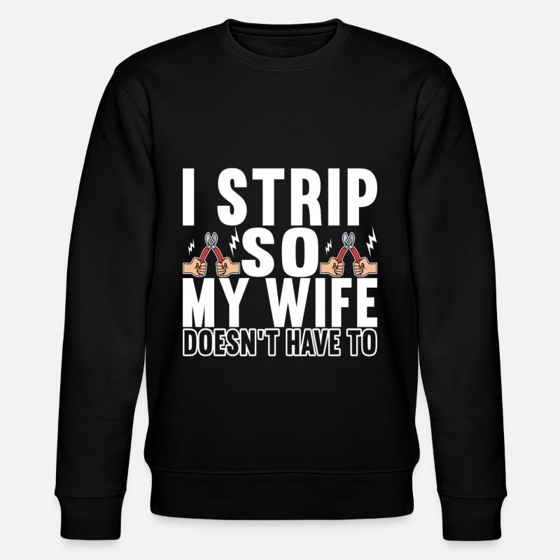 Electrician Electronics Technician - Stanley/Stella CHANGER Unisex Organic Sweatshirt - black