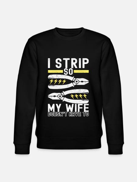 Electrician Electronics Technician - Stanley/Stella CHANGER Unisex Organic Sweatshirt - black