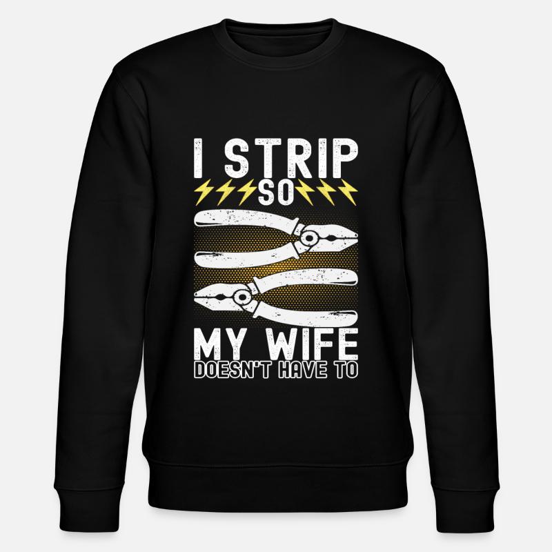 Electrician Electronics Technician - Stanley/Stella CHANGER Unisex Organic Sweatshirt - black