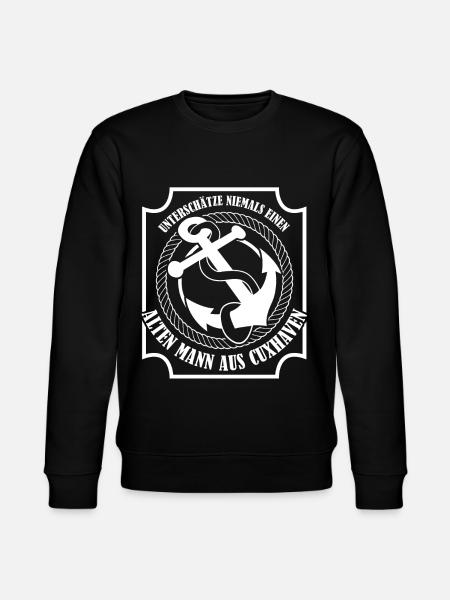 Cuxhaven Anker Cuxhavener - Stanley/Stella Unisex Bio-Sweatshirt CHANGER  - Schwarz