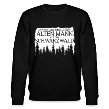 Schwarzwald Berg Wandern Schwarzwälder - Stanley/Stella Unisex Bio-Sweatshirt CHANGER  - Schwarz - Vorne - Nik (191cm) & Marisol (170cm)