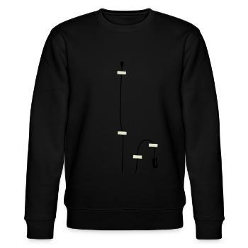 Espionnage de dispositif d’écoute avec l’agent secret Mikofon - Sweat bio CHANGER Stanley/Stella Unisexe - noir - Devant - Nik (191cm) & Marisol (170cm)