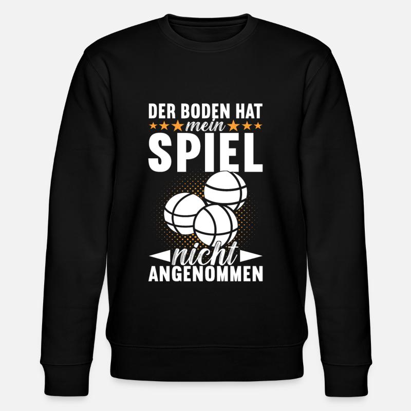Boule Boulespieler - Stanley/Stella Unisex Bio-Sweatshirt CHANGER  - Schwarz