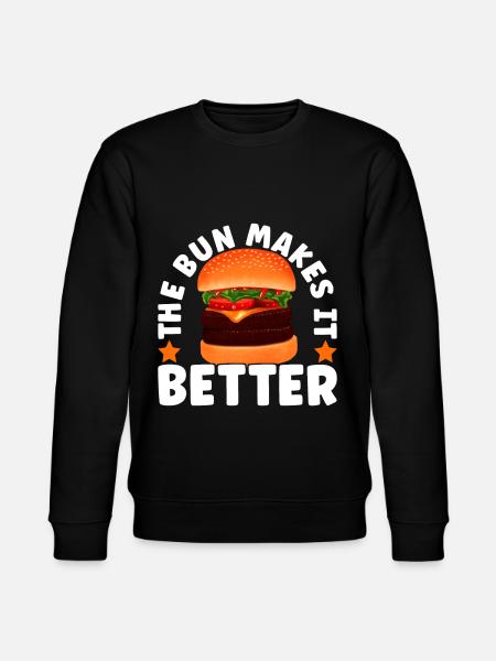 Burger Restauration rapide - Sweat bio CHANGER Stanley/Stella Unisexe - noir