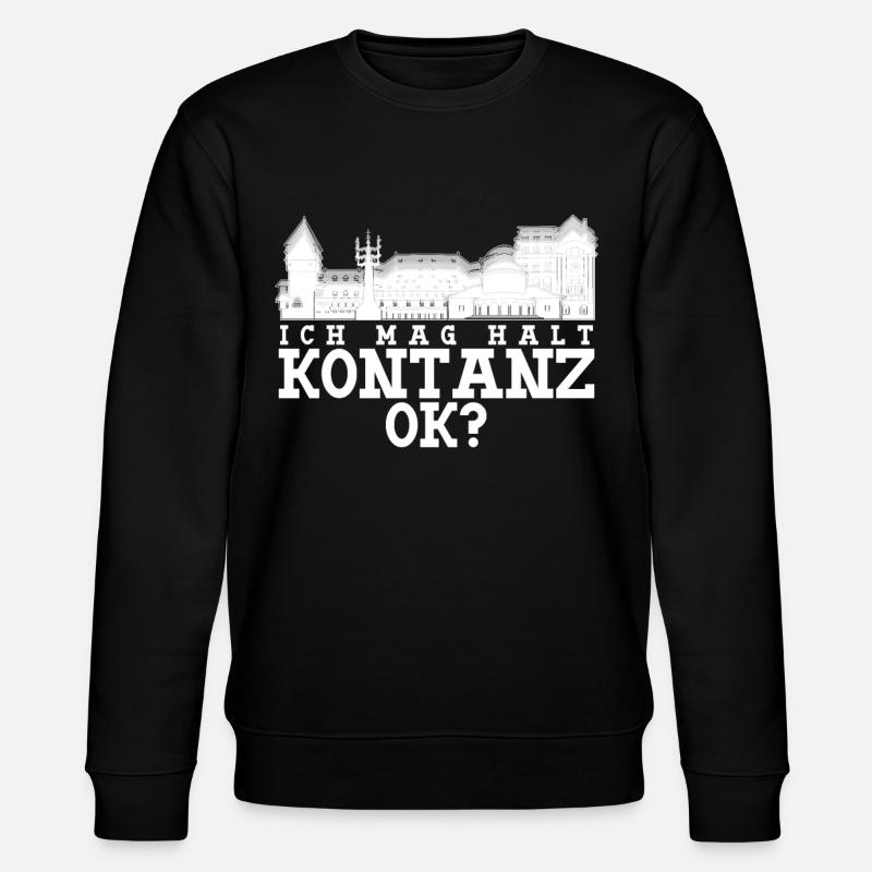 Bodensee Ich mag Konstanz Konstanzer - Stanley/Stella Unisex Bio-Sweatshirt CHANGER  - Schwarz