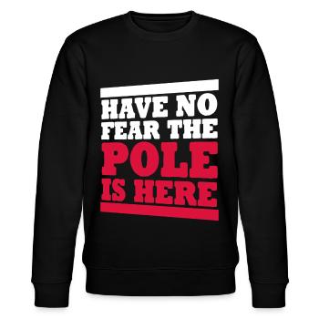 Poland Pole Polish flag Polish - Stanley/Stella CHANGER Unisex Organic Sweatshirt - black - Front - Nik (191cm) & Marisol (170cm)