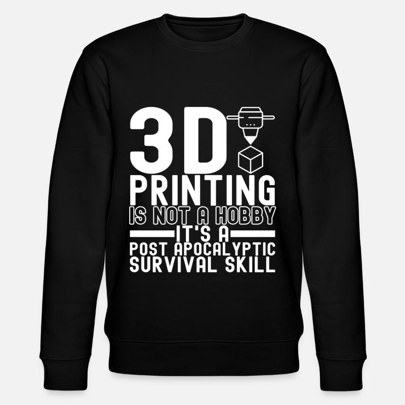 Impression 3D - Sweat bio CHANGER Stanley/Stella Unisexe - noir