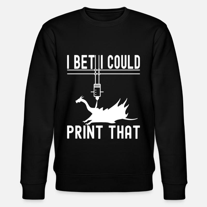 3D printing - Stanley/Stella CHANGER Unisex Organic Sweatshirt - black