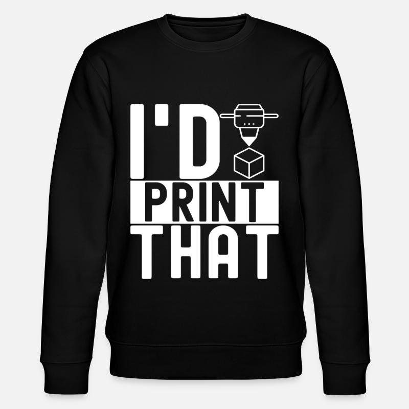 3D printing - Stanley/Stella CHANGER Unisex Organic Sweatshirt - black