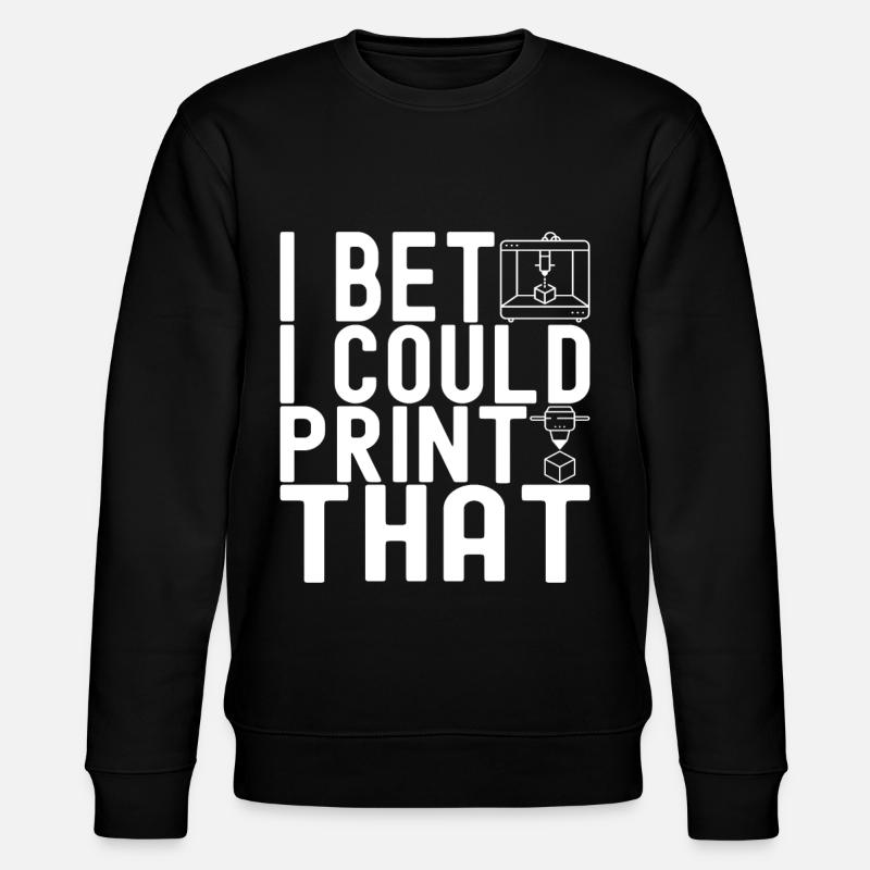 Impression 3D - Sweat bio CHANGER Stanley/Stella Unisexe - noir