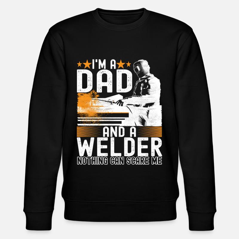 Welder welding - Stanley/Stella CHANGER Unisex Organic Sweatshirt - black
