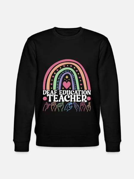 Deaf Deaf Mute Deaf - Stanley/Stella CHANGER Unisex Organic Sweatshirt - black