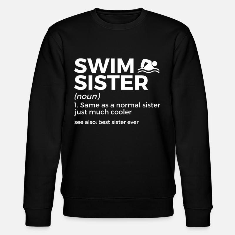 Schwimmer Schwimmen Spruch - Stanley/Stella Unisex Bio-Sweatshirt CHANGER - Schwarz
