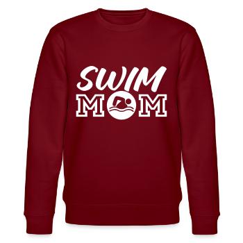 Schwimmer Schwimmen Spruch - Stanley/Stella Unisex Bio-Sweatshirt CHANGER  - Burgunderrot - Vorne - Nik (191cm) & Marisol (170cm)