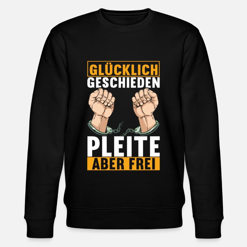 Geschieden Scheidung - Stanley/Stella Unisex Bio-Sweatshirt CHANGER  - Schwarz
