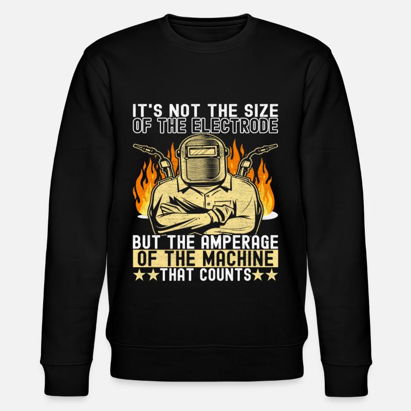 Welder welding - Stanley/Stella CHANGER Unisex Organic Sweatshirt - black
