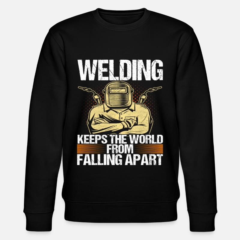 Welder welding - Stanley/Stella CHANGER Unisex Organic Sweatshirt - black