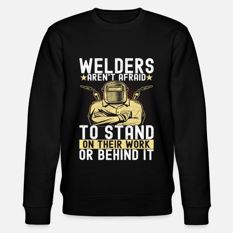 Welder welding - Stanley/Stella CHANGER Unisex Organic Sweatshirt - black