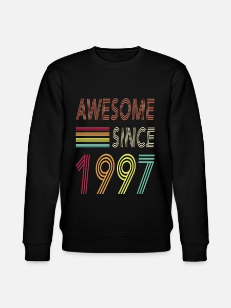 Awesome since 1997 - Stanley/Stella Unisex Bio-Sweatshirt CHANGER  - Schwarz