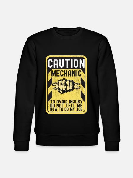 Car mechanic Mechatronics technician - Stanley/Stella CHANGER Unisex Organic Sweatshirt - black
