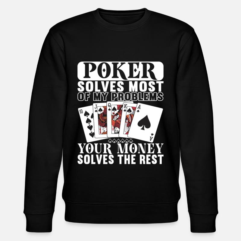 Poker Poker Player Casino - Sweat bio CHANGER Stanley/Stella Unisexe - noir