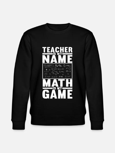 Math Teacher - Stanley/Stella CHANGER Unisex Organic Sweatshirt - black
