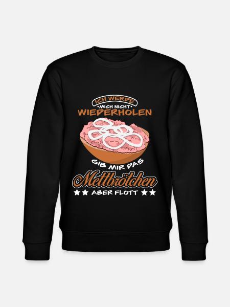 Mettbrötchen Mettigel Mett - Stanley/Stella Unisex Bio-Sweatshirt CHANGER  - Schwarz