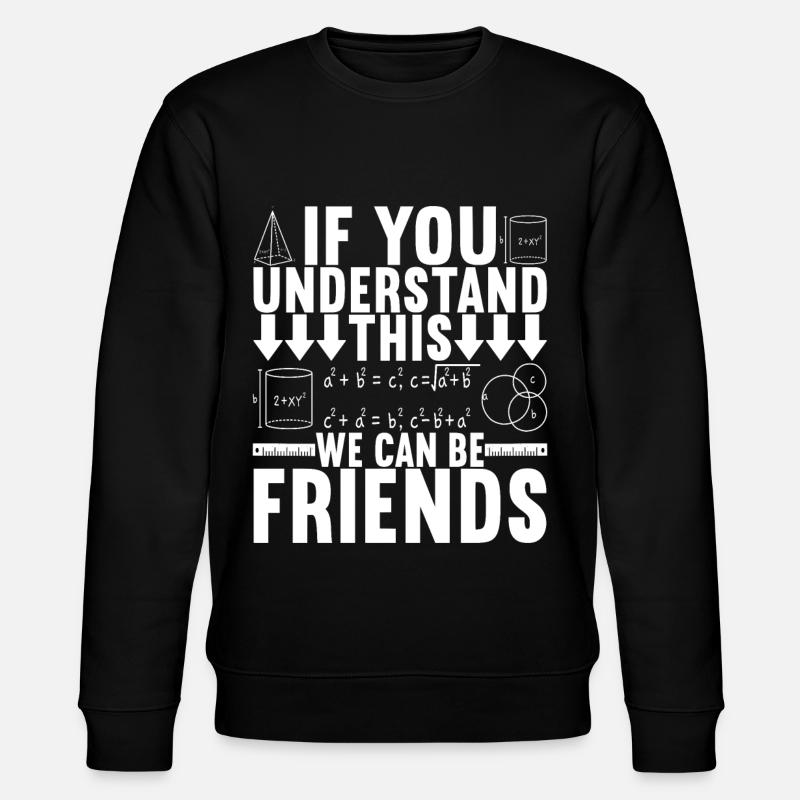 Math Teacher - Stanley/Stella CHANGER Unisex Organic Sweatshirt - black