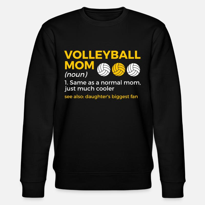 Volleyball Spieler Geschenk - Stanley/Stella Unisex Bio-Sweatshirt CHANGER  - Schwarz