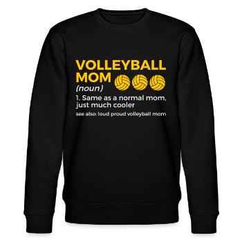 Volleyball Spieler Geschenk - Stanley/Stella Unisex Bio-Sweatshirt CHANGER  - Schwarz - Vorne - Nik (191cm) & Marisol (170cm)