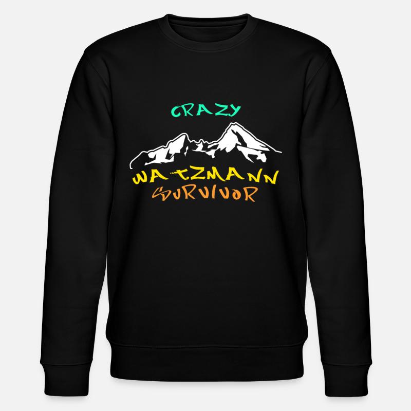 Watzmann saying Watzmann massif - Stanley/Stella CHANGER Unisex Organic Sweatshirt - black