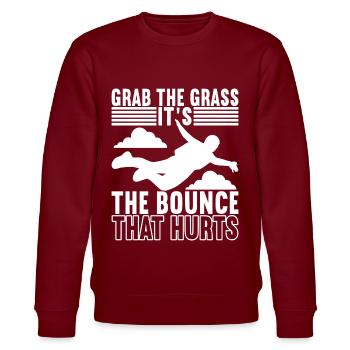 Parachute Parachutist - Stanley/Stella CHANGER Unisex Organic Sweatshirt - burgundy - Front - Nik (191cm) & Marisol (170cm)