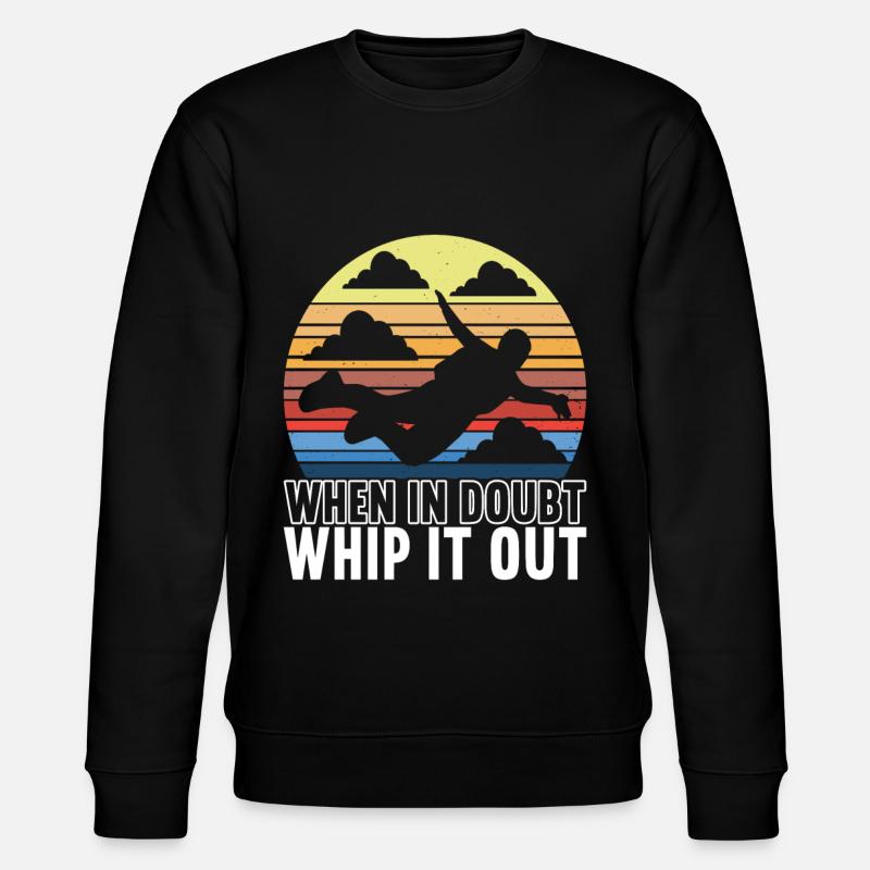 Parachute Parachutist - Stanley/Stella CHANGER Unisex Organic Sweatshirt - black