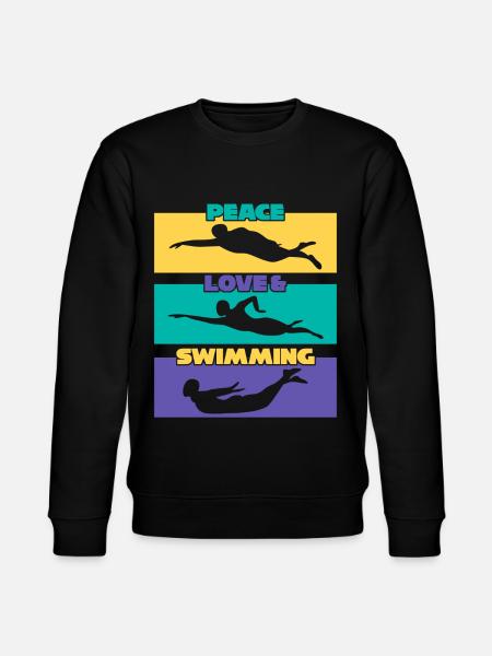Swimming Pool Swimming Coach - Stanley/Stella CHANGER Unisex Organic Sweatshirt - black