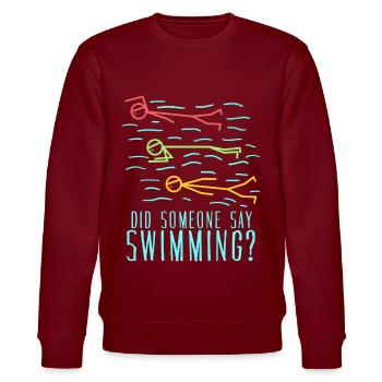 Swimmers Entraîneur de natation Piscine - Sweat bio CHANGER Stanley/Stella Unisexe - bordeaux - Devant - Nik (191cm) & Marisol (170cm)