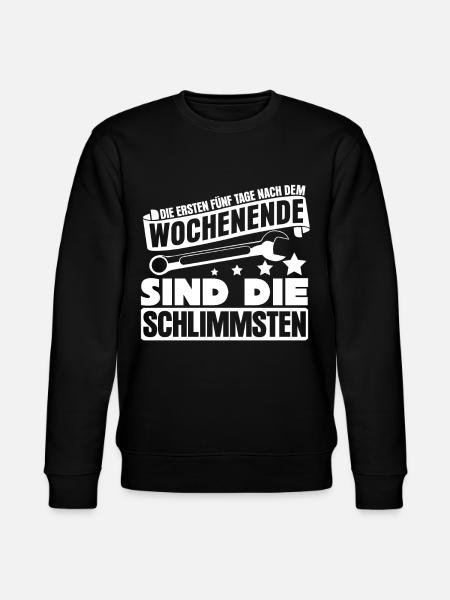 Handwerker Handwerk - Stanley/Stella Unisex Bio-Sweatshirt CHANGER  - Schwarz