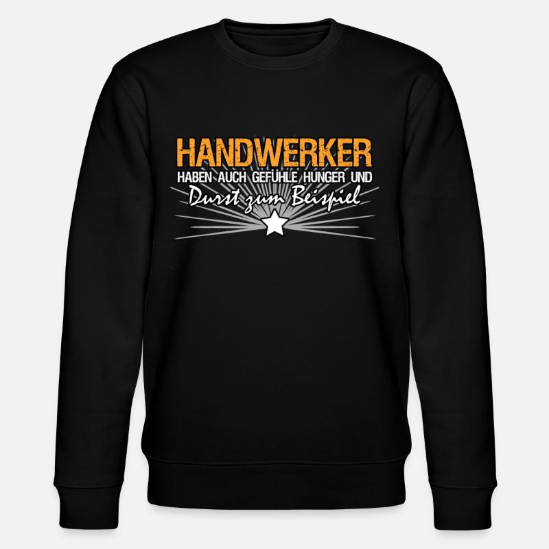 Handwerker Werkstatt Durst Handwerk - Stanley/Stella Unisex Bio-Sweatshirt CHANGER  - Schwarz