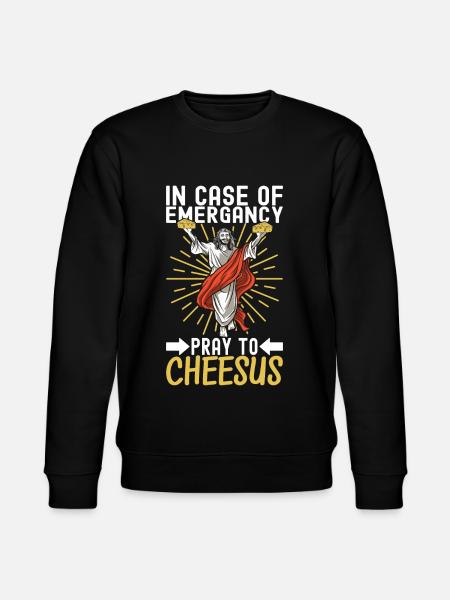 Cheese lovers Gouda cheese - Stanley/Stella CHANGER Unisex Organic Sweatshirt - black